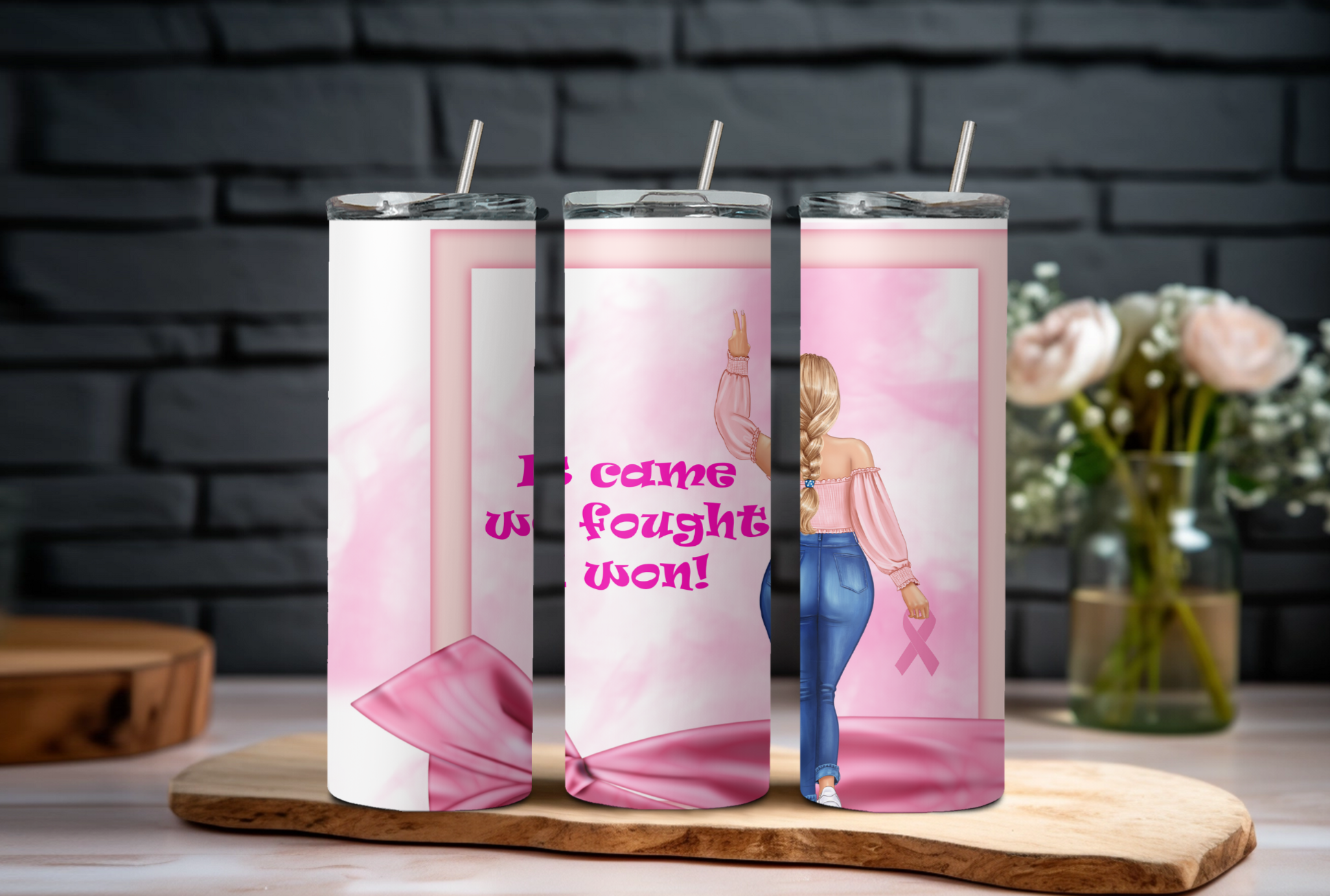 Breast Cancer Survivor Tumbler