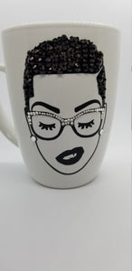 Janelle with Bling Coffee Mug, Personalized Coffee Mug